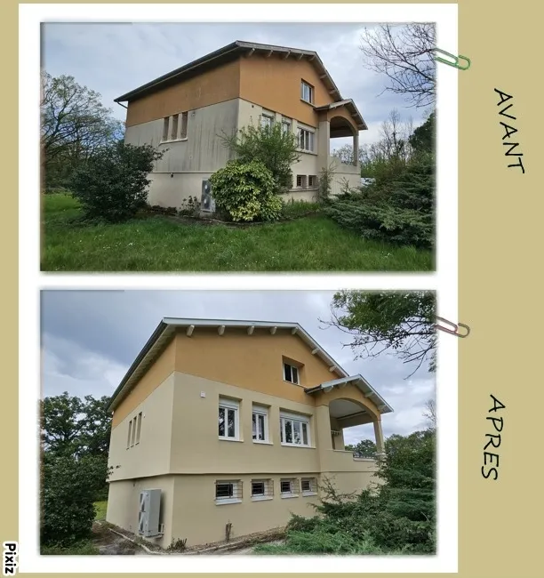 Isolation extérieur pour un particulier a Tassin la demi lune (69) en partenariat avec cozynergy, Bourg-en-Bresse, Certif