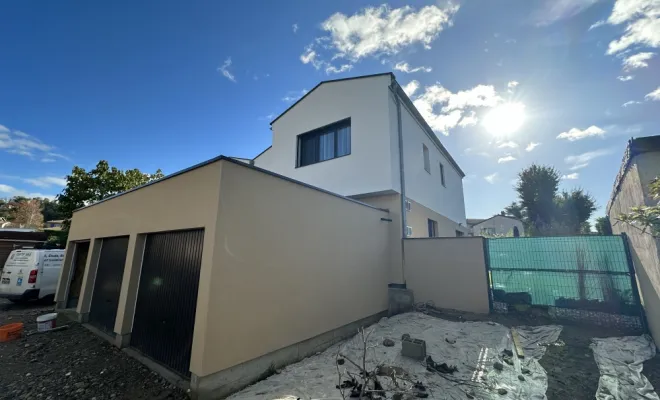  enduits de facades sur modules 3D a Massieux ( Ain), Bourg-en-Bresse, Certif